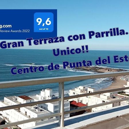 Penthouse Centrico Con Vista Al Mar, Parrilla Privada Y Terraza Espaciosa Πούντα ντελ Έστε Εξωτερικό φωτογραφία